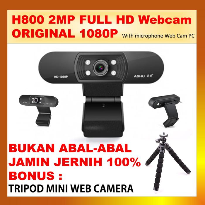 Gambar Web Camera Webcam ASHU H800 FULL HD FHD 2MP 1080p WEB CAM PC Kamera dari semestaonline undefined Tokopedia