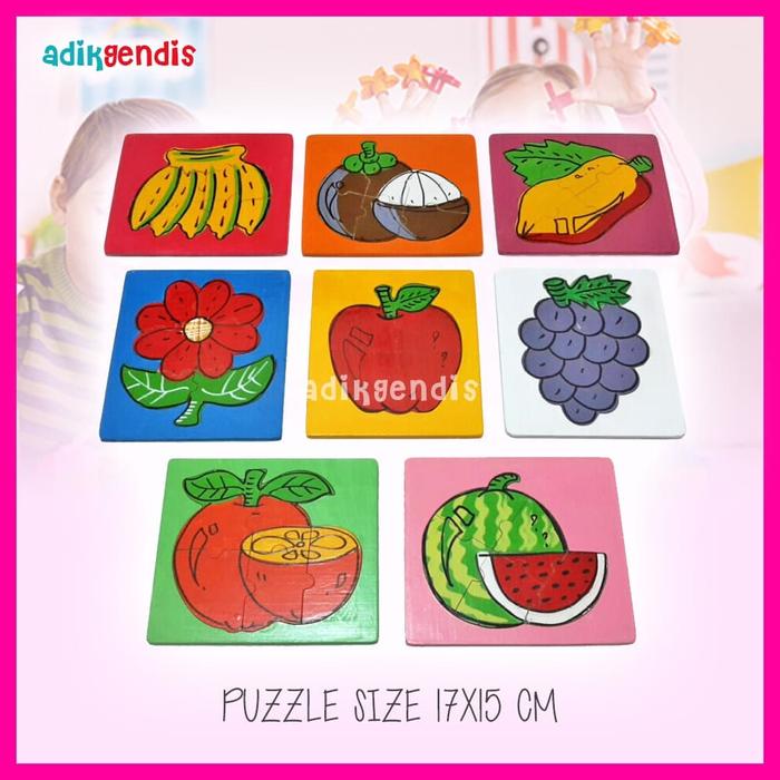 Gambar Puzzle - Mainan Edukasi Edukatif Anak Balok Kayu Mdf lucu Warna dari Adik Gendis Edutoys undefined Tokopedia