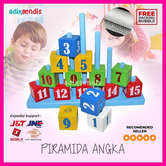 Gambar Kubus Angka Huruf Mainan Edukasi Edukatif Balok Puzzle Kayu Menara dari Adik Gendis Edutoys undefined Tokopedia