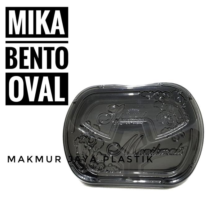 Gambar [ BENTO OVAL ] TRAY MIKA MAKANAN SEKAT 4 dari Makmur Jaya Plastik_NEW undefined Tokopedia