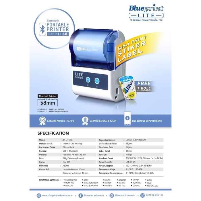 blueprint bluetooth printer