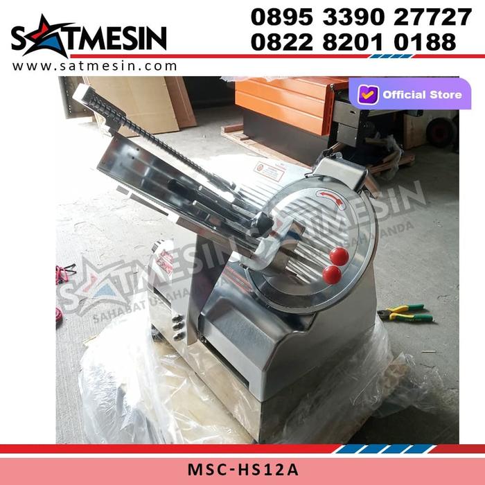 Gambar Mesin Pemotong Daging Otomatis Meat Slicer Full Auto Fomac MSC-HS12A dari Satmesin-Pusat Mesin undefined Tokopedia
