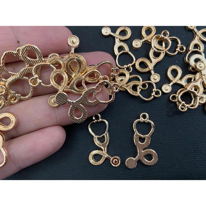 Gambar Charm stetoskop medis stuff dekorasi pernak pernik medis - kc gold dari Done Handymade Kota Administrasi Jakarta Barat Tokopedia