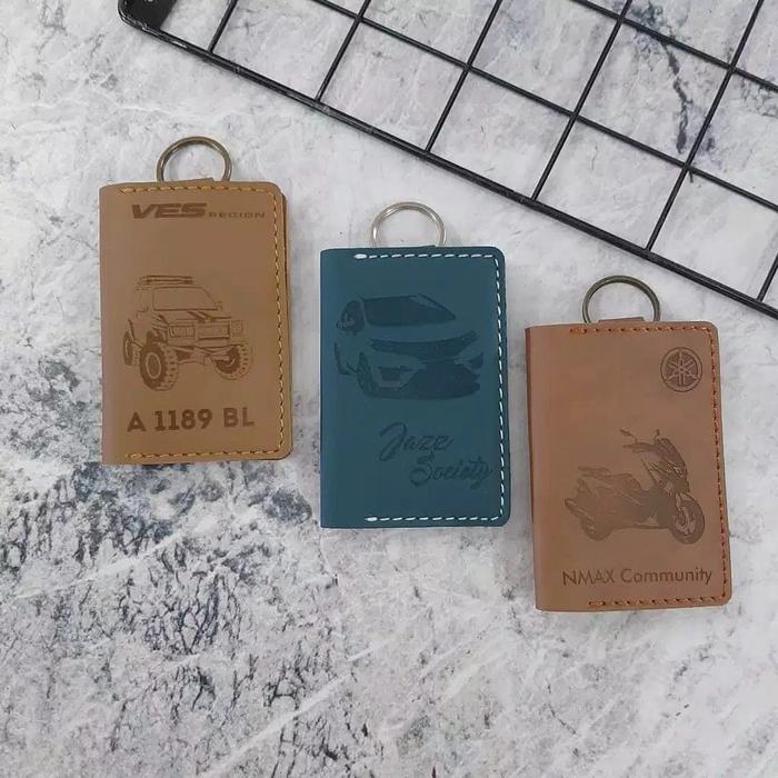Gambar Gantungan Kunci STNK Custom Termurah - Brown, Polos dari Dialecta undefined Tokopedia