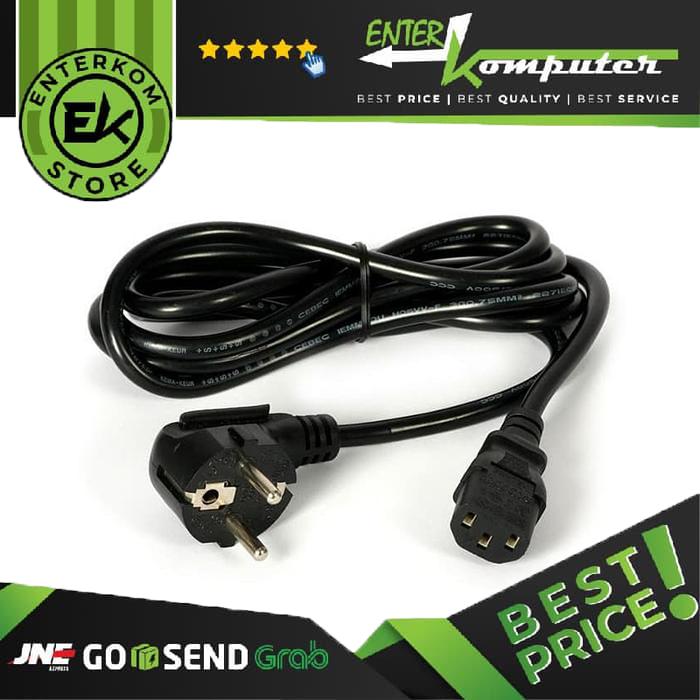 Gambar Kabel Power Cord Supergrade 2M - Merk RVTech dari Enter Komputer Official undefined Tokopedia