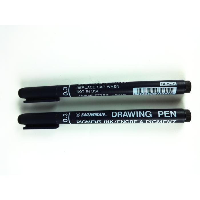 Gambar Pulpen Snowman Drawing Pen 0.3,Snowman 700 Drawing Pen 0.3 - Hitam dari Tokobukuatk undefined Tokopedia