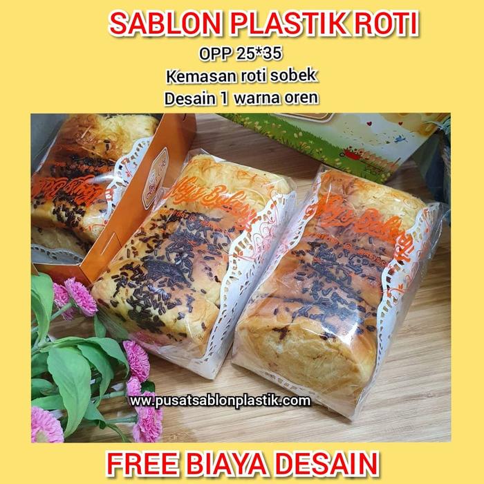 Sablon Opp Roti Jual sablon opp seal/plastik roti/plastik kue/30mic ukuran 25x35 isi ...