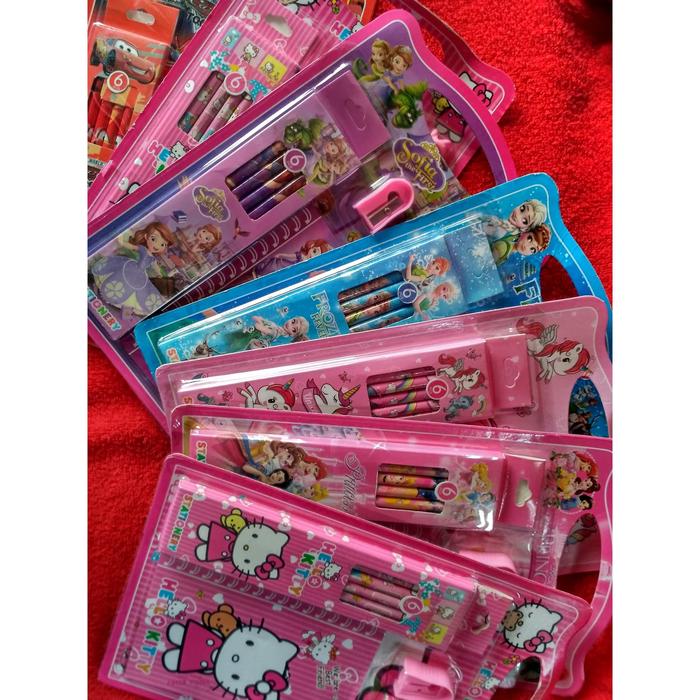 Gambar Study Set/Buku Tulis Set/Peralatan Menulis/Paket Alat Tulis Character dari TRIOS ONLEN undefined Tokopedia