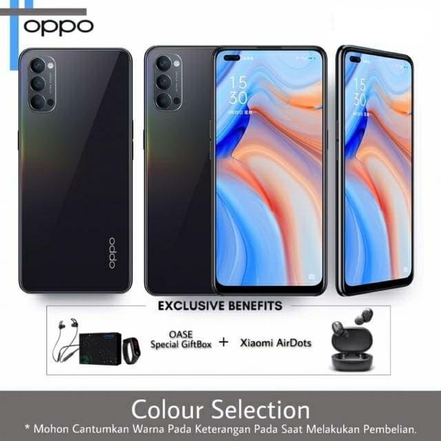 Gambar OPPO RENO4 RENO 4 8/128 GB GARANSI RESMI - SPACE BLACK dari Alvenia.store undefined Tokopedia