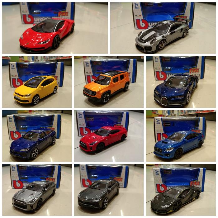 Jual Sale mainan burago car miniatur street fire edition 1:43