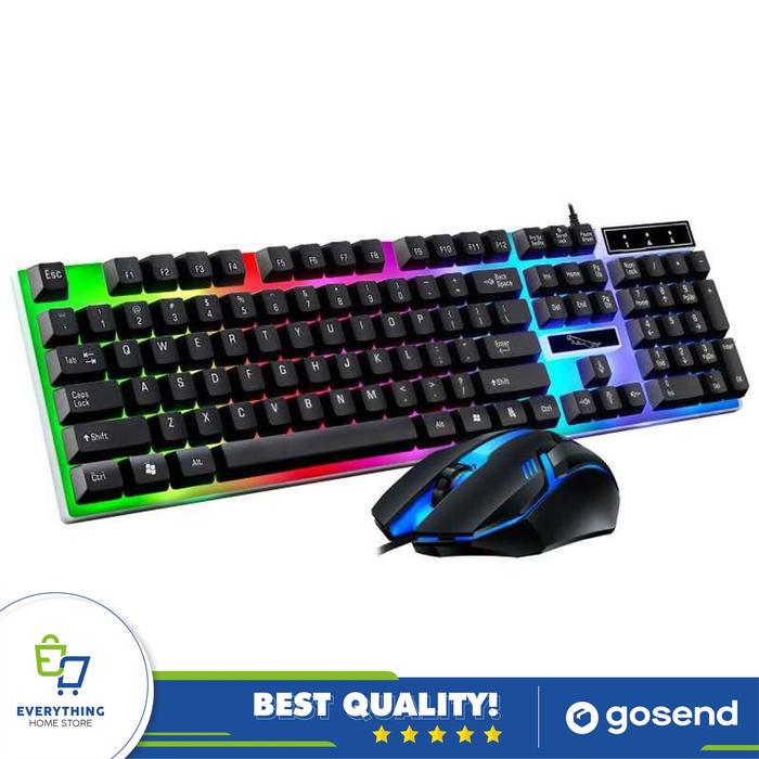 Gambar 1 Set Keyboard + Mouse Gaming USB|Mouse + Keyboard Gaming dari Everything Home Store undefined Tokopedia