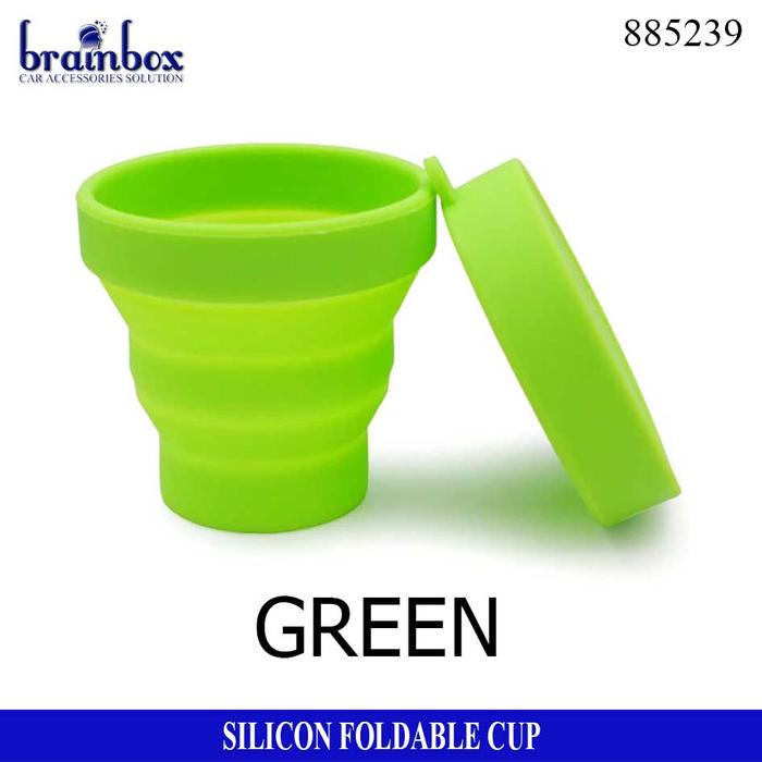 Gambar Multifunction Foldable Cup Gelas Lipat Silikon Serbaguna Travel Cup - Hijau dari Brainbox Car and Home undefined Tokopedia