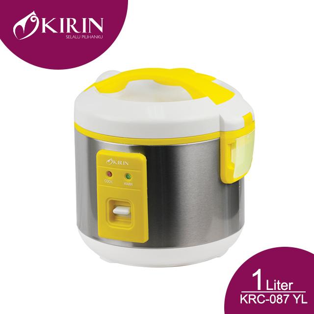Gambar KIRIN RICE COOKER 1.0 LITER |KRC-087 Non-Stick - Kuning dari Kirin.indonesia undefined Tokopedia