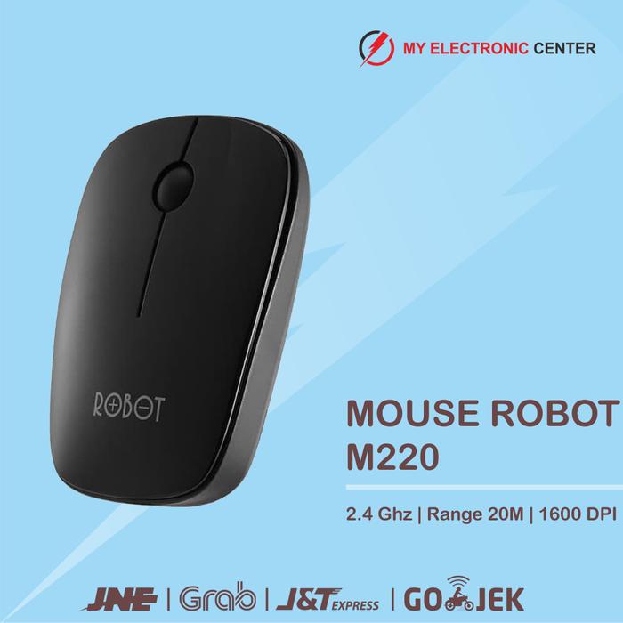 Gambar Mouse Wireless Robot M220 2.4G Optical Mouse Komputer PC Laptop - B dari My Electronic Center undefined Tokopedia