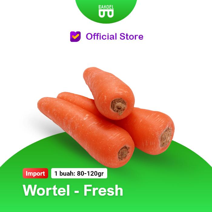 Gambar Wortel Impor (harga per pcs @185gr) dari Bakoel Sayur Online undefined Tokopedia