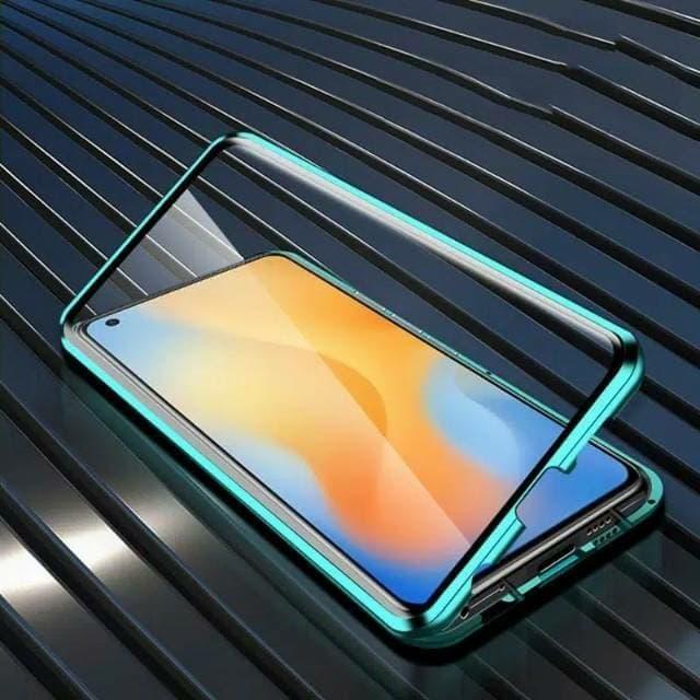 Jual Vivo Y50 Double sided glass Metal Magnetic Case Hitam