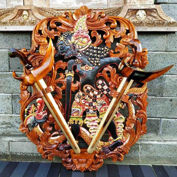 Gambar Blawong Keris Isi 2 Ukir Wayang Bima Werkudara Brotoseno Cat Sungging dari Tosan Aji Group undefined Tokopedia