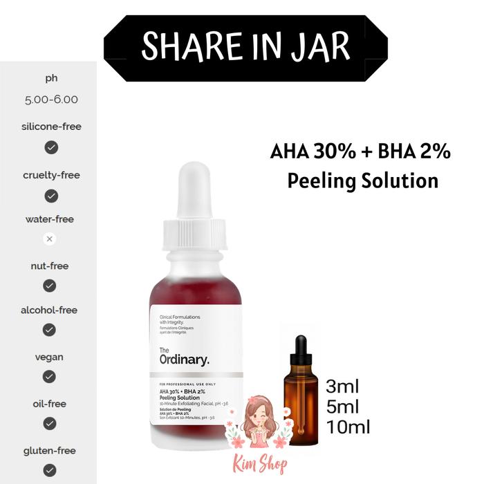 Gambar SHARE THE ORDINARY AHA 30% + BHA 2% Peeling Solution - 3ml dari KIM SHOP_NEW undefined Tokopedia