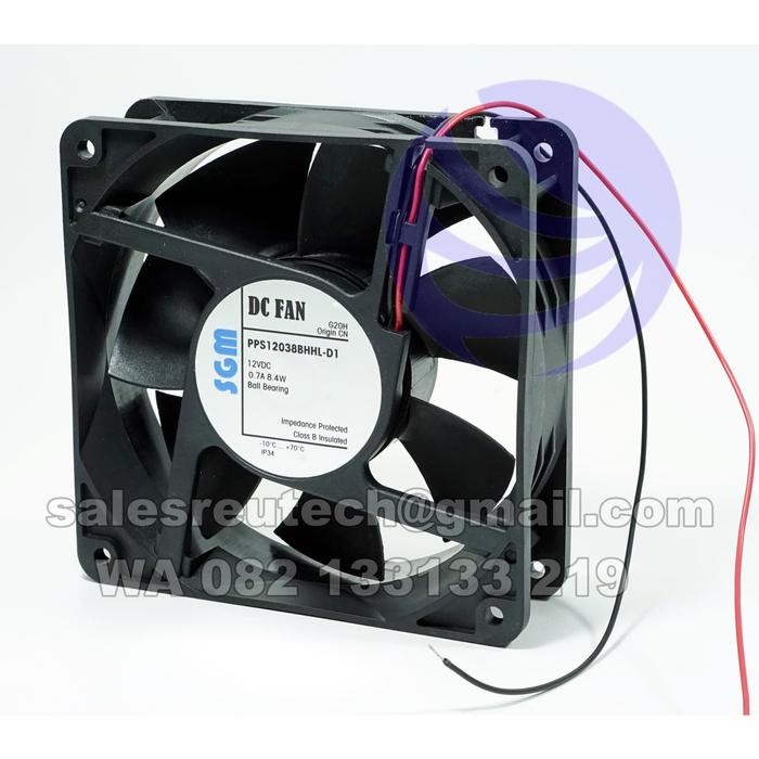 Gambar Cooling Fan 12x12cm SGM PPS12038BHHL-D1 12Vdc / Fan 4 inch 12V dari REUTECH undefined Tokopedia