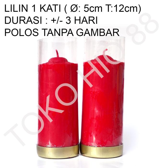 Gambar Lilin Putih / Pasang 1 Kati - Merah dari Toko Hio 88 undefined Tokopedia