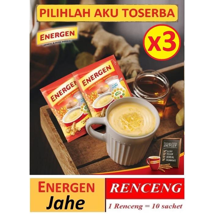 Gambar Energen JAHE Renceng 29gr x 10 Sachet (HARGA 3 RENCENG) dari Pilihlah Aku Toserba undefined Tokopedia