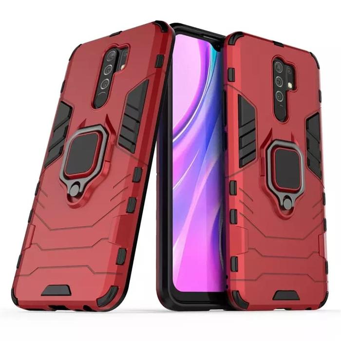 Magnetic Case Xiaomi Redmi 9A New Casing Robot Iron Pelindung Hp  Redmi