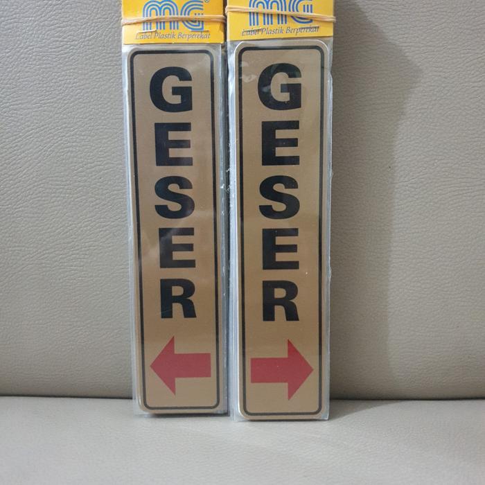 Gambar Tempelan Stiker Geser Kiri Kanan 1 set - Emas dari Woodlogs Store undefined Tokopedia