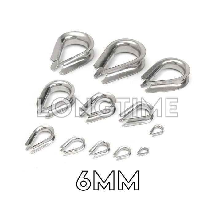 Jual SS304 Thimbles Rope for Wire Rope loop Klem Mata Thimble Seling ...