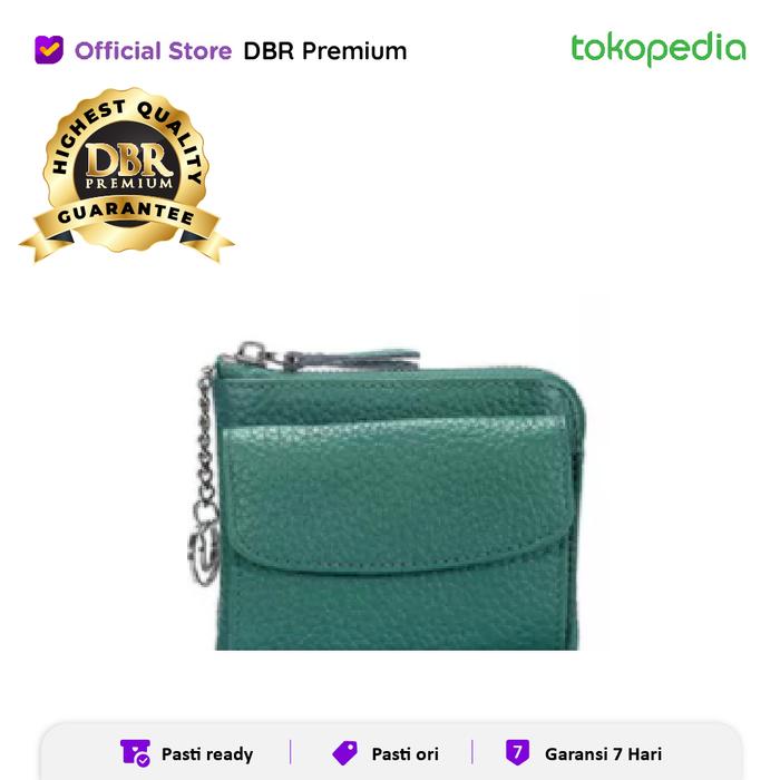 Gambar DOMPET PRIA WANITA GANTUNGAN KUNCI KOIN 2640 KULIT ASLI BERKUALITAS - Hijau dari DBR Premium undefined Tokopedia