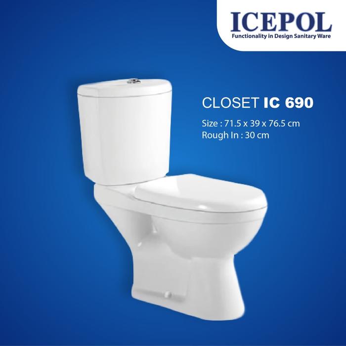 Jual Closet Duduk Icepol Ic 690 Jakarta Barat Pt Bangun Delta Abadi 