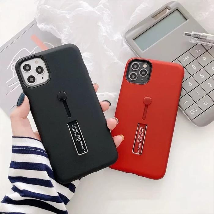Gambar Case Apple iPhone 11/ 11 Pro/11 Pro Max Finger Loop Strap Cover Armor - ip 11 dari nucleo undefined Tokopedia