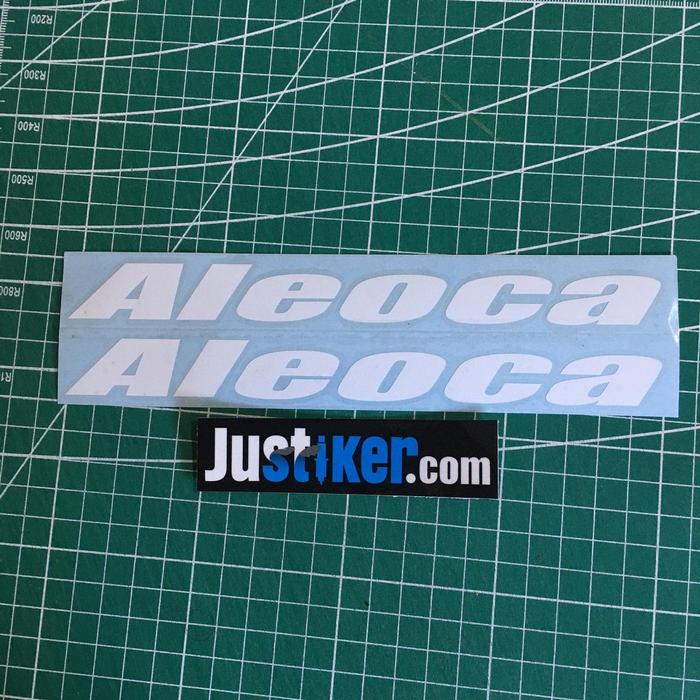 Gambar Sticker Sepeda Aleoca Logo, Frame Sticker 20x2cm - Putih dari Justiker.com undefined Tokopedia