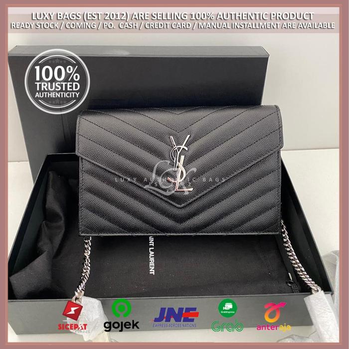 Best Price Authentic Ysl Woc 19cm Black Shw