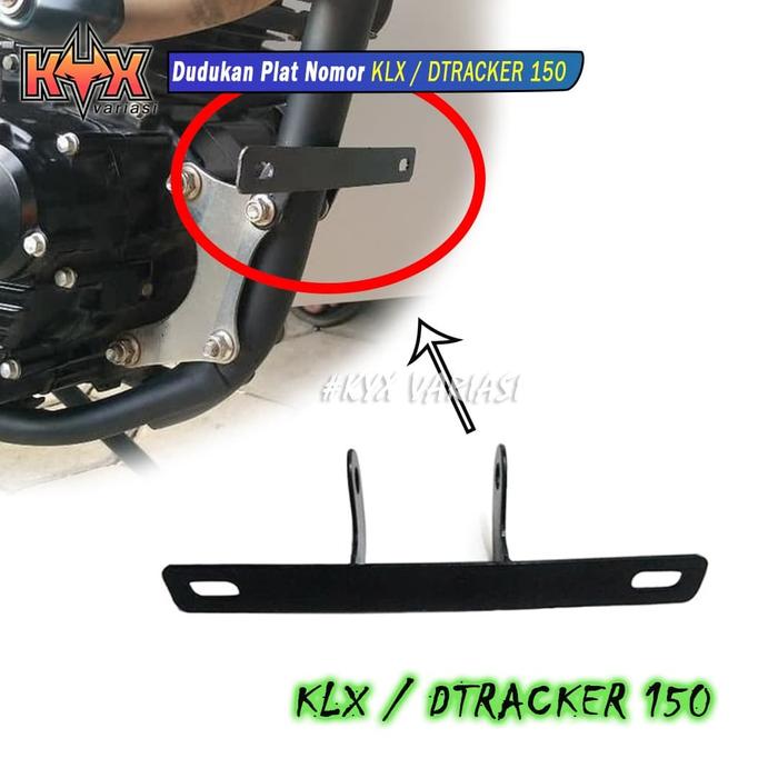 Jual Dudukan Plat Nomor Kawasaki Klx Dtracker 150 Untk Di Rangka Bawah Kota Bandung Kyx Variasi Tokopedia