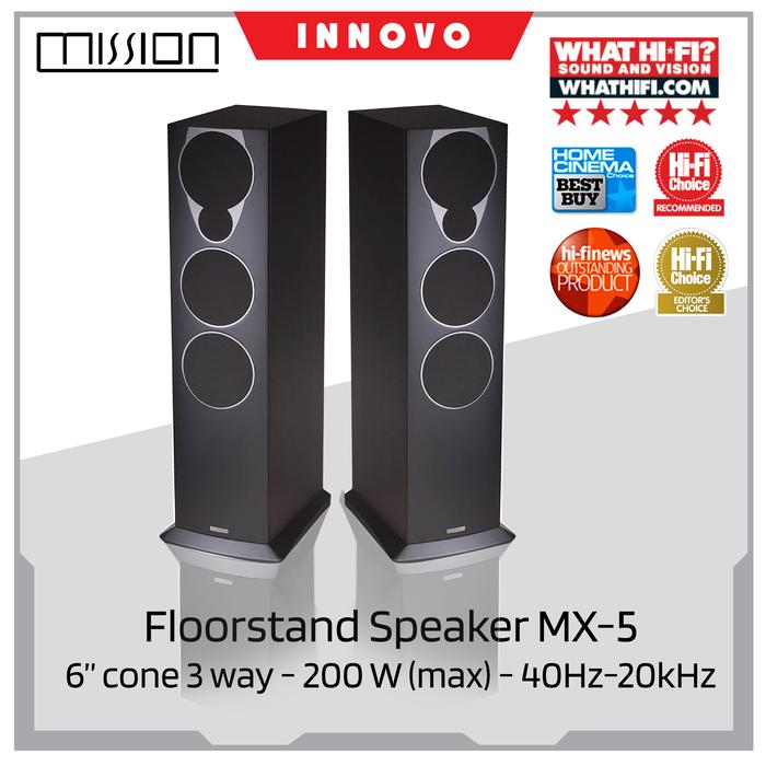 Gambar Innovo Speaker Hifi Mission MX5 Floorstanding Speakers - Black dari INNOVO Official Store undefined Tokopedia
