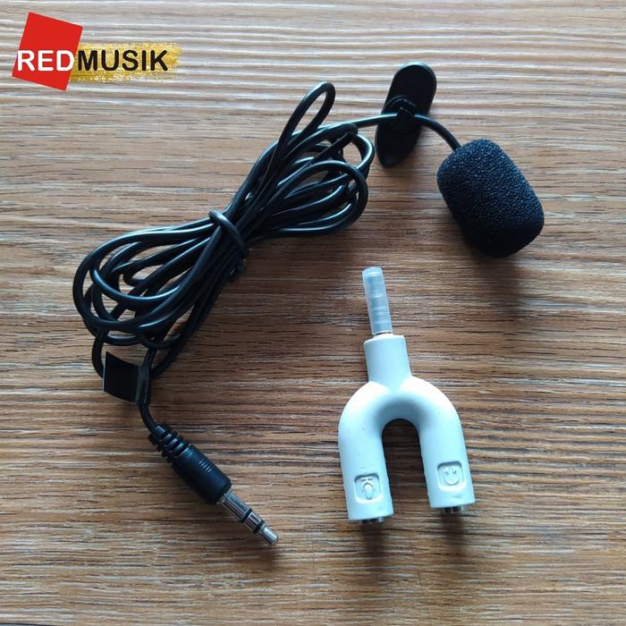 Gambar Microphone Clip On dan Splitter Shape U untuk Smartphone dari Red Musik Bali undefined Tokopedia