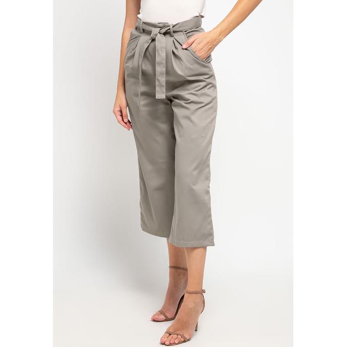 Gambar LLACES Clothing - Celana Panjang Wanita - LL Long Pants w/ Belt Olive - M dari LLACES Clothing undefined Tokopedia