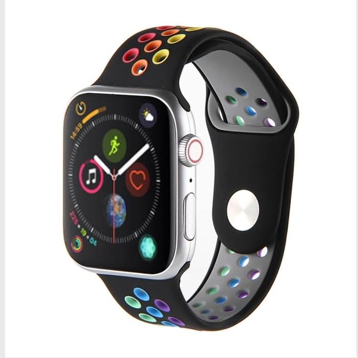 Promo SS15603 SILICONE WRIST STRAP BAND APPLE WATCH 42MM 44MM