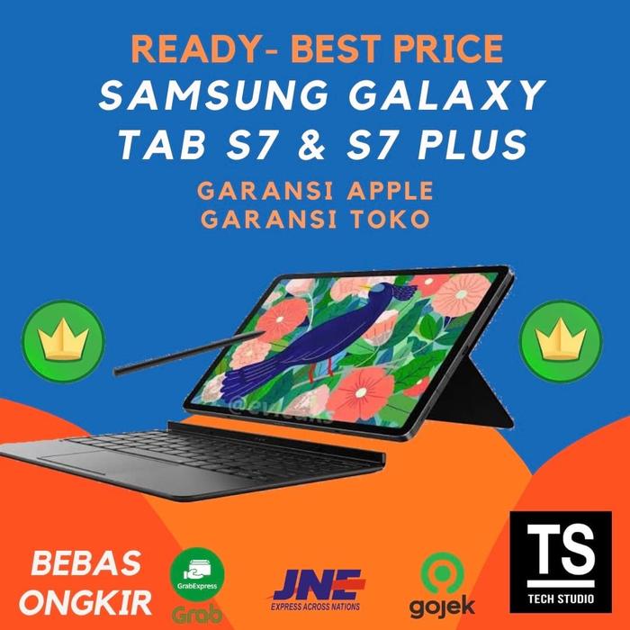 Gambar (RESMI) Samsung Galaxy Tab S7 Plus dan S7 WIFI CELL 256GB 128GB - S7FE Resmi 5G, SILVER dari Tech Studio Indonesia undefined Tokopedia
