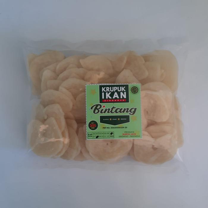 Gambar Kerupuk Ikan Cap Bintang Mentah Krupuk Udang Mente Enak Gurih 250gr - Putih dari KrupukAja - Pusat Kerupuk Nasional undefined Tokopedia