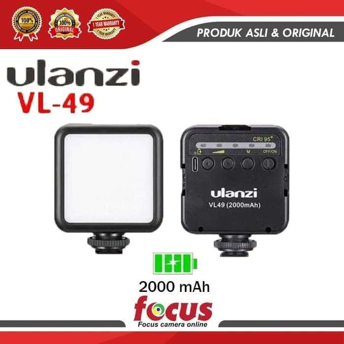 Gambar Ulanzi VL-49 VL 49 vl49 Lampu LED Mini Video Light RECHARGEABLE - Hitam dari Focus Camera Online undefined Tokopedia