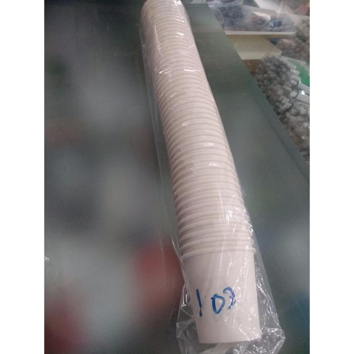 Jual GELAS KERTAS / PAPER CUP PUTIH POLOS 4 OZ ( 1 PACK = 50 PCS ...