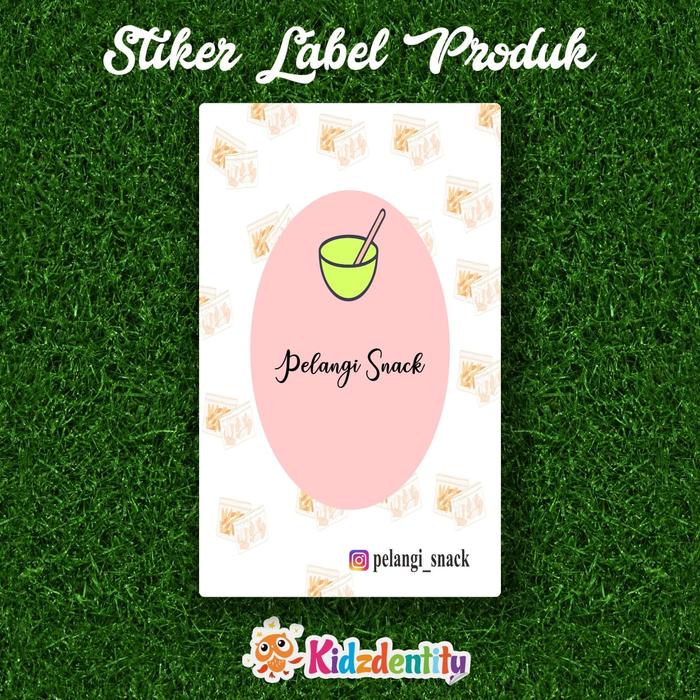Gambar STIKER LABEL PRODUK PERSEGI PANJANG MAKANAN "SNACK B" dari Kidzdentity Label undefined Tokopedia