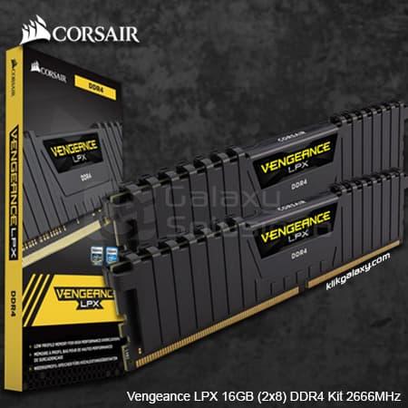 Gambar Corsair Vengeance LPX (2x8) 16GB Dual Channel DDR4 Kit 2666MHz dari GASOL MALANG undefined Tokopedia