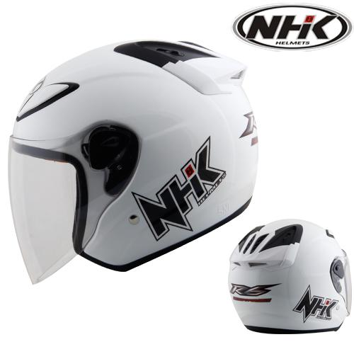 Gambar Helm NHK R6 Solid - Putih dari saungmotor undefined Tokopedia