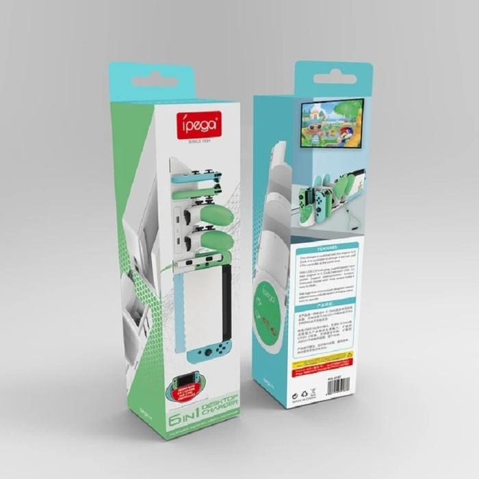 Gambar Nintendo Switch ipega Desktop 6 in 1 Charger Desktop / Charging Dock - Putih dari waroengame M2SQ undefined Tokopedia
