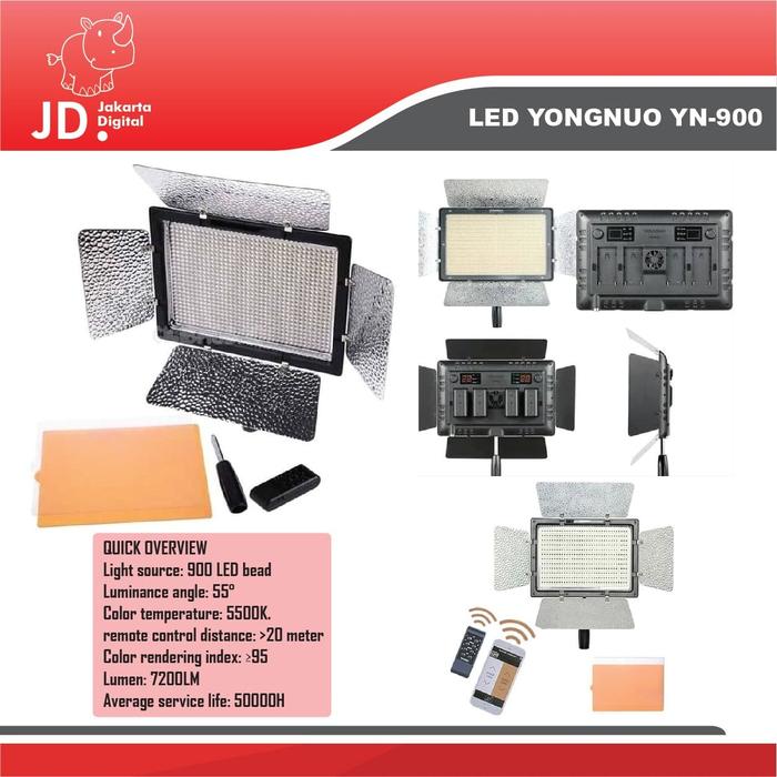 Gambar Yongnuo LED YN-900 YN900 Video Light dari Jakarta Digital 8 undefined Tokopedia