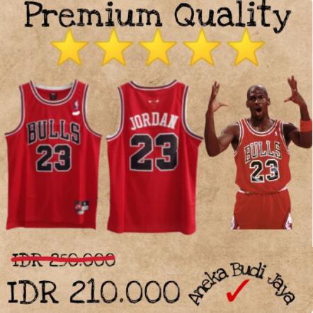 Gambar Jersey Basket NBA Swingman Revo Chicago Bulls Michael Jordan #23 - S dari Aneka Budi Jaya undefined Tokopedia