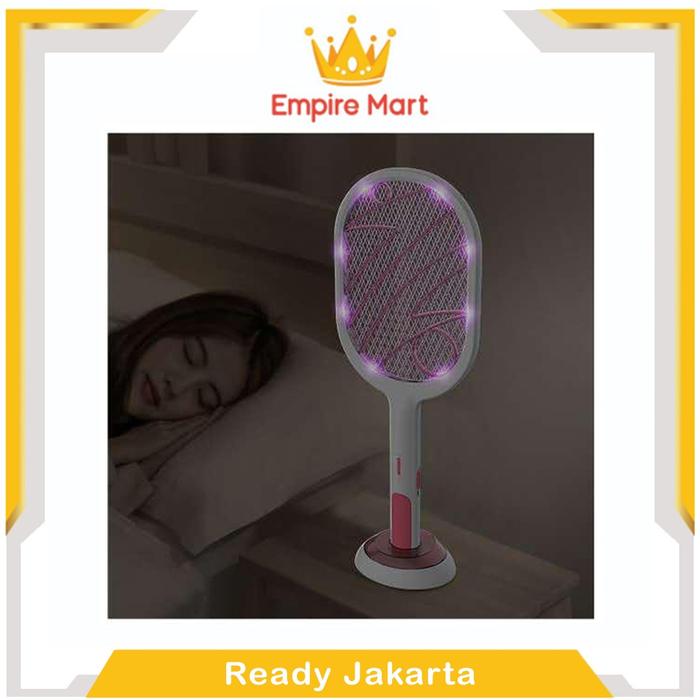 Gambar Lightning Raket Nyamuk 3000V HIGH VOLTAGE Mosquito Racket USB - Putih dari EMPIREMART undefined Tokopedia