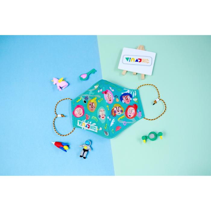 Gambar VINAJ Soft Mask - Tosca - Friends Series - Ear Loop dari Vinaj Little Things undefined Tokopedia
